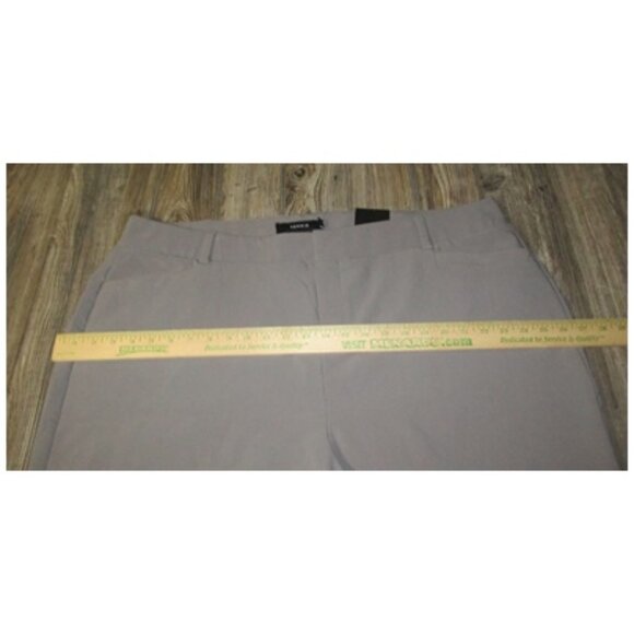 New Torrid Structured Wide Leg Pants Stretch Waist Trouser Pockets Grey Size 22R - Picture 5 of 11